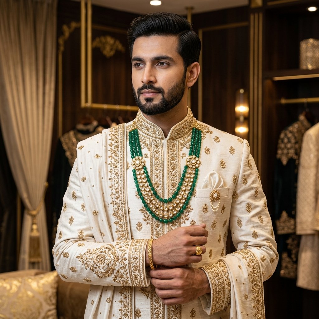 The Maharaja Ivory Sherwani